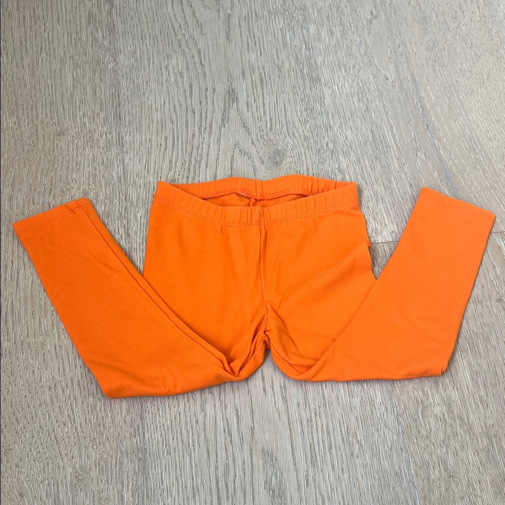 2T Halloween Orange Leggings / Pants. Cat Ghost Print. 🧡 🐈‍⬛ - Picture 5 of 7